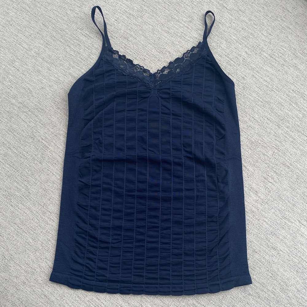 Carmen Navy Blue Cami Top
